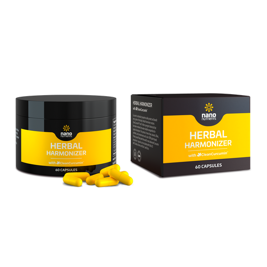 NanoHerbal Harmonizer with CleanCurcumin™ 60 capsule container