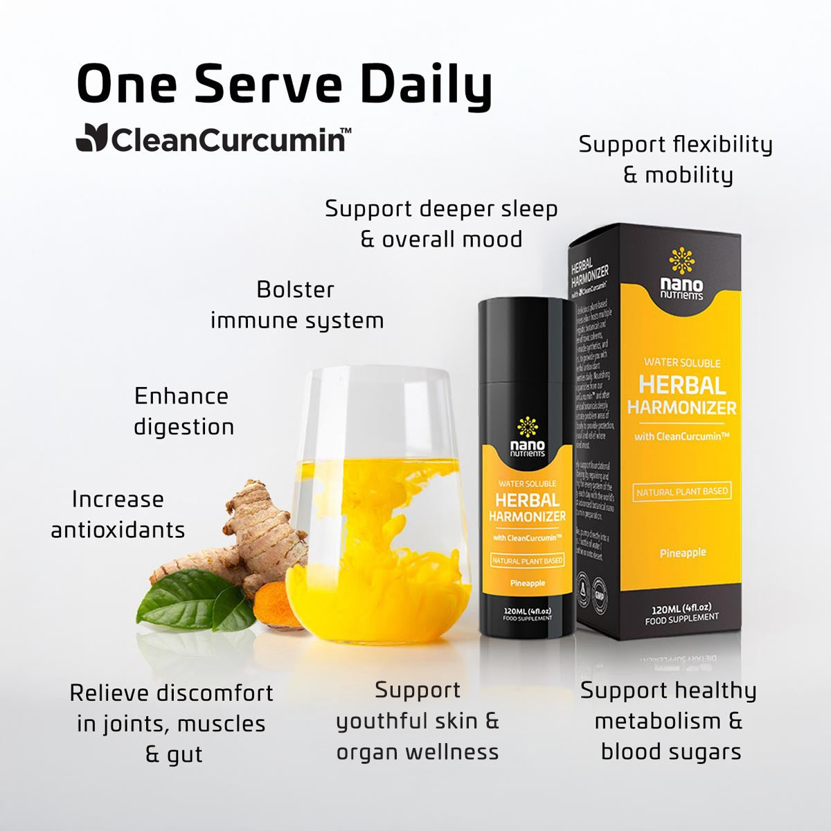 Herbal Harmonizer with CleanCurcumin™ (Pineapple)